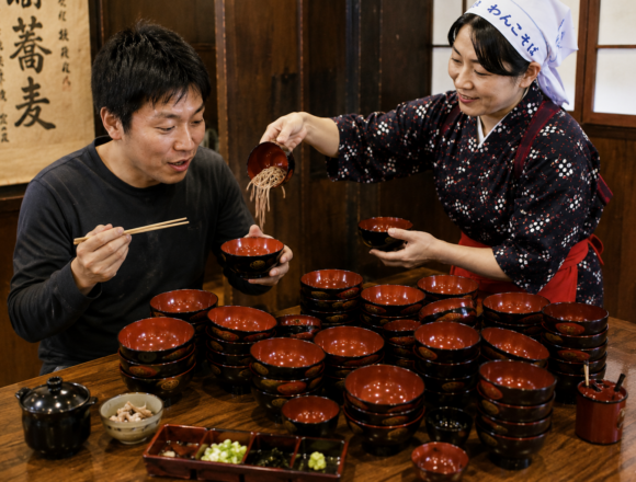 岩手のわんこそば